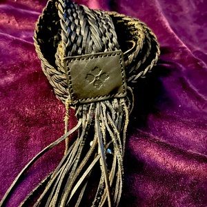 Leather guitar strap for handbag